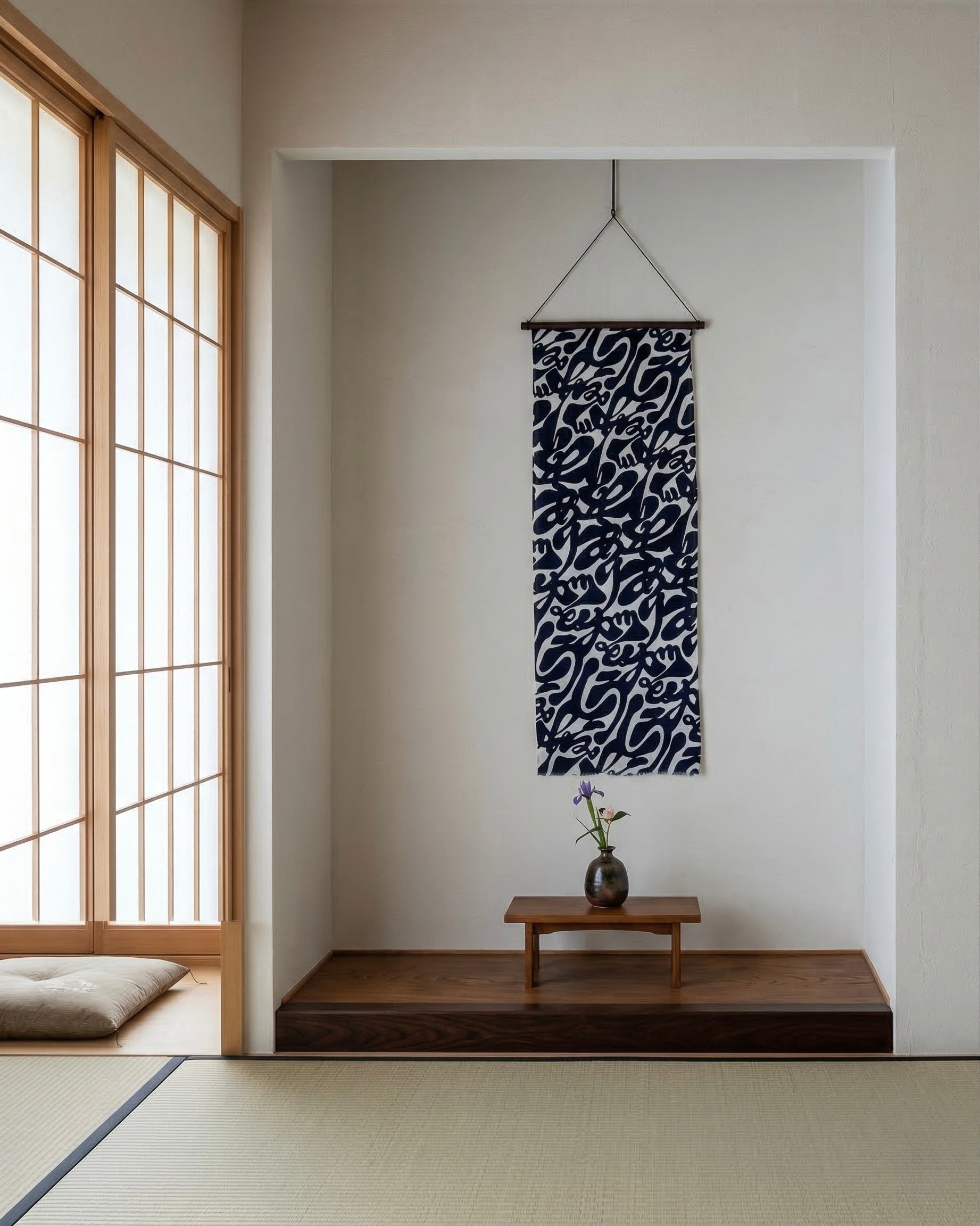 Indigo Tenugui – Dark Shade: Arigatou