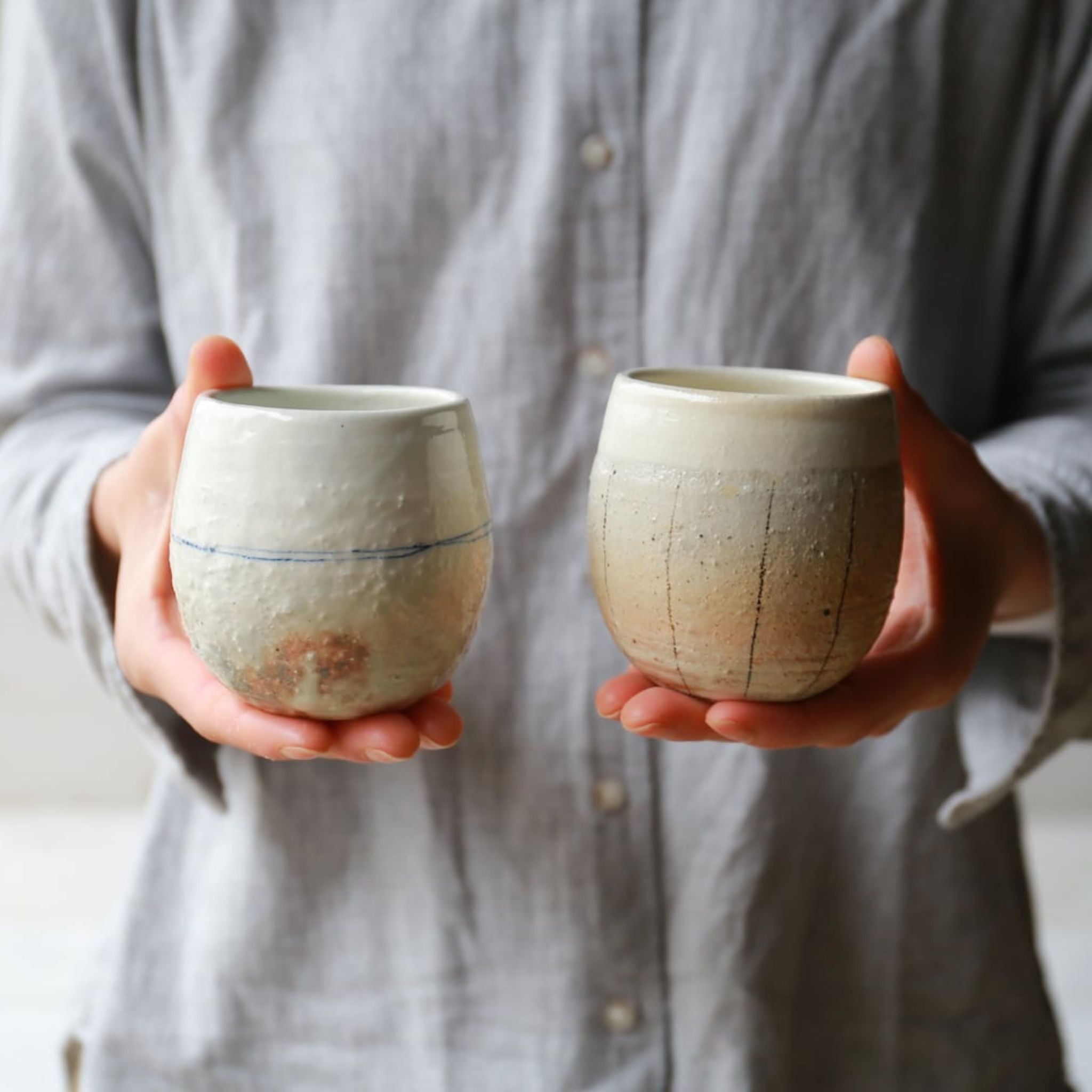 Shigaraki Ware Tatetetsusen Egg-shaped Cup
