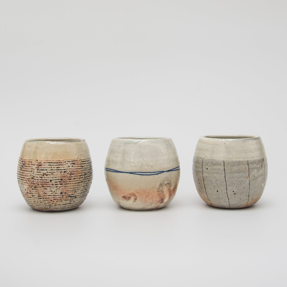 Shigaraki Ware Gosu Line Egg-shaped Cup