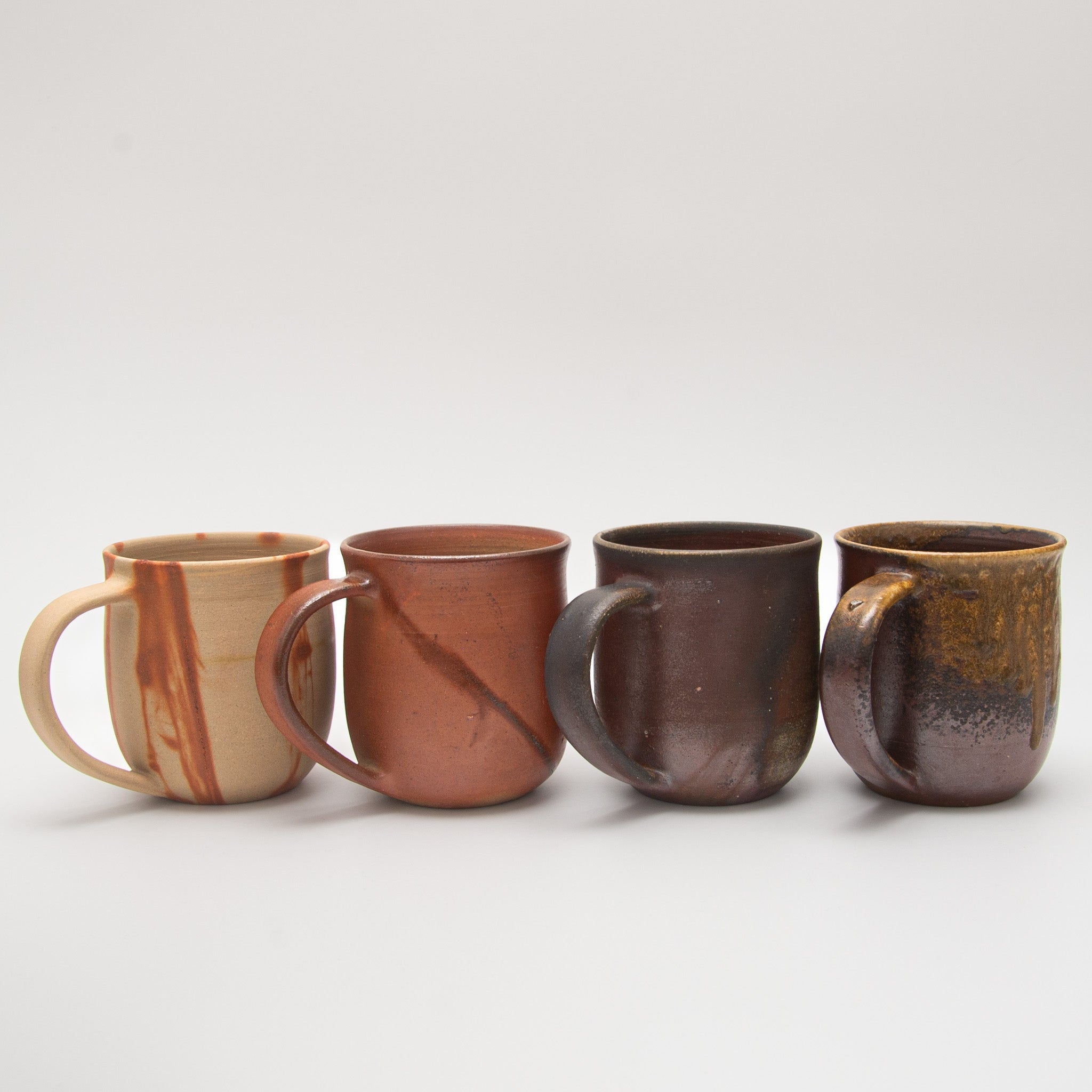 Bizen Pottery Large Mug - White Hidasuki