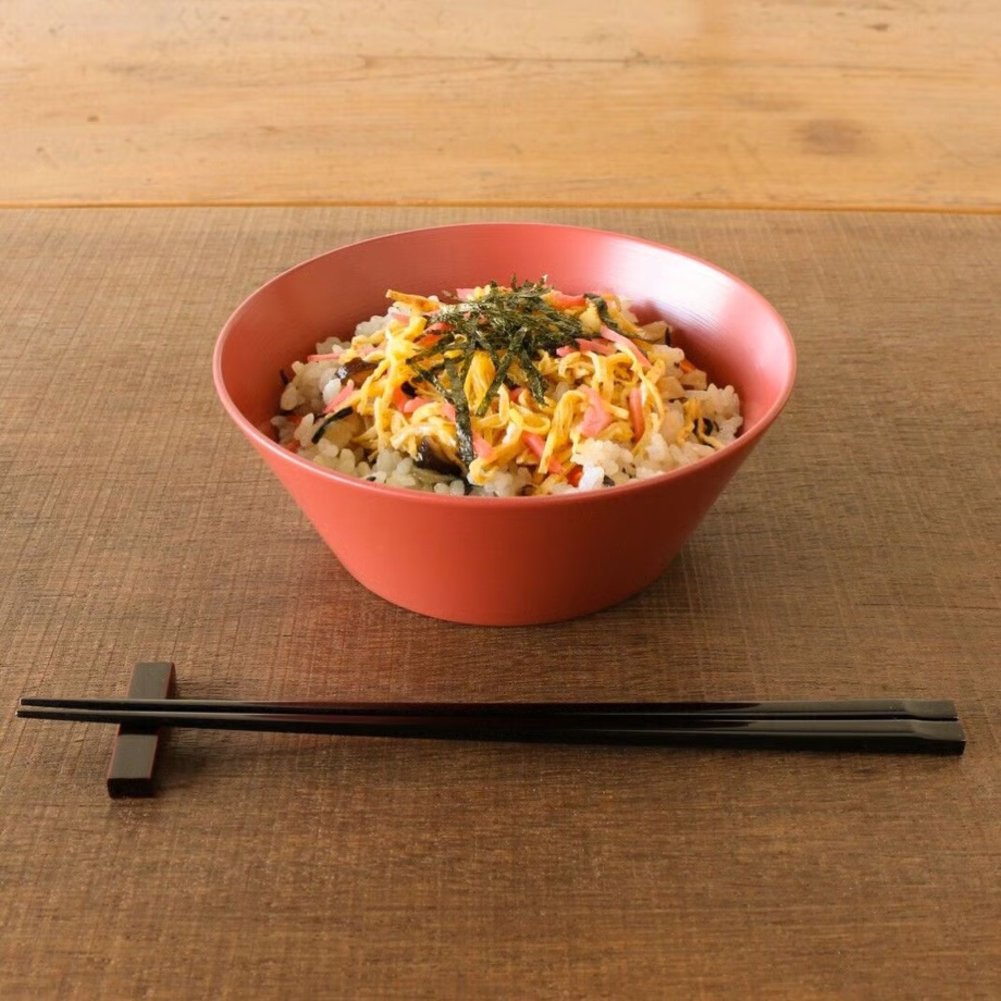 Japanese Lacquerware Urushi Bowl Medium Coral Pink