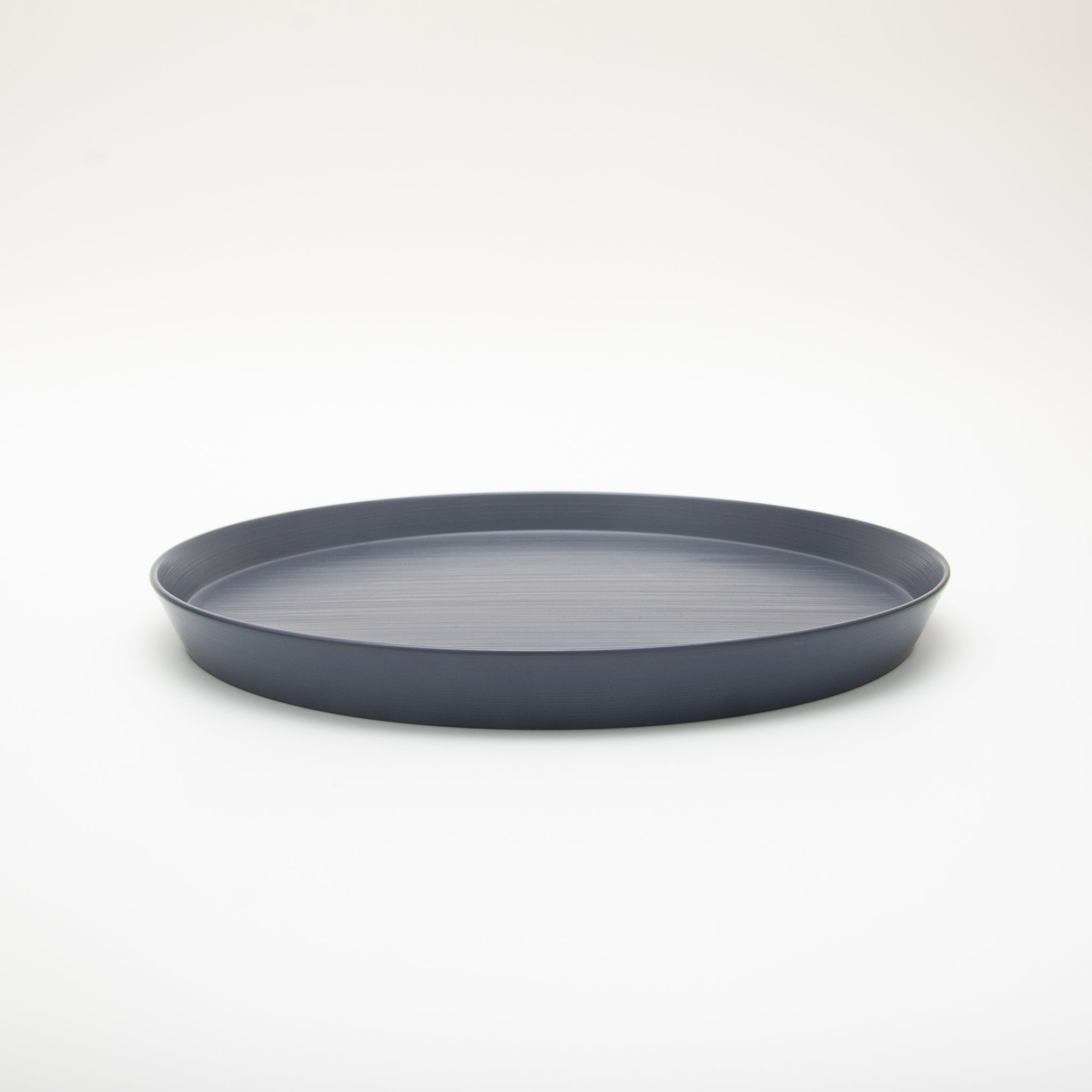 Japanese Lacquerware Urushi Plate Large Light Dove Grey