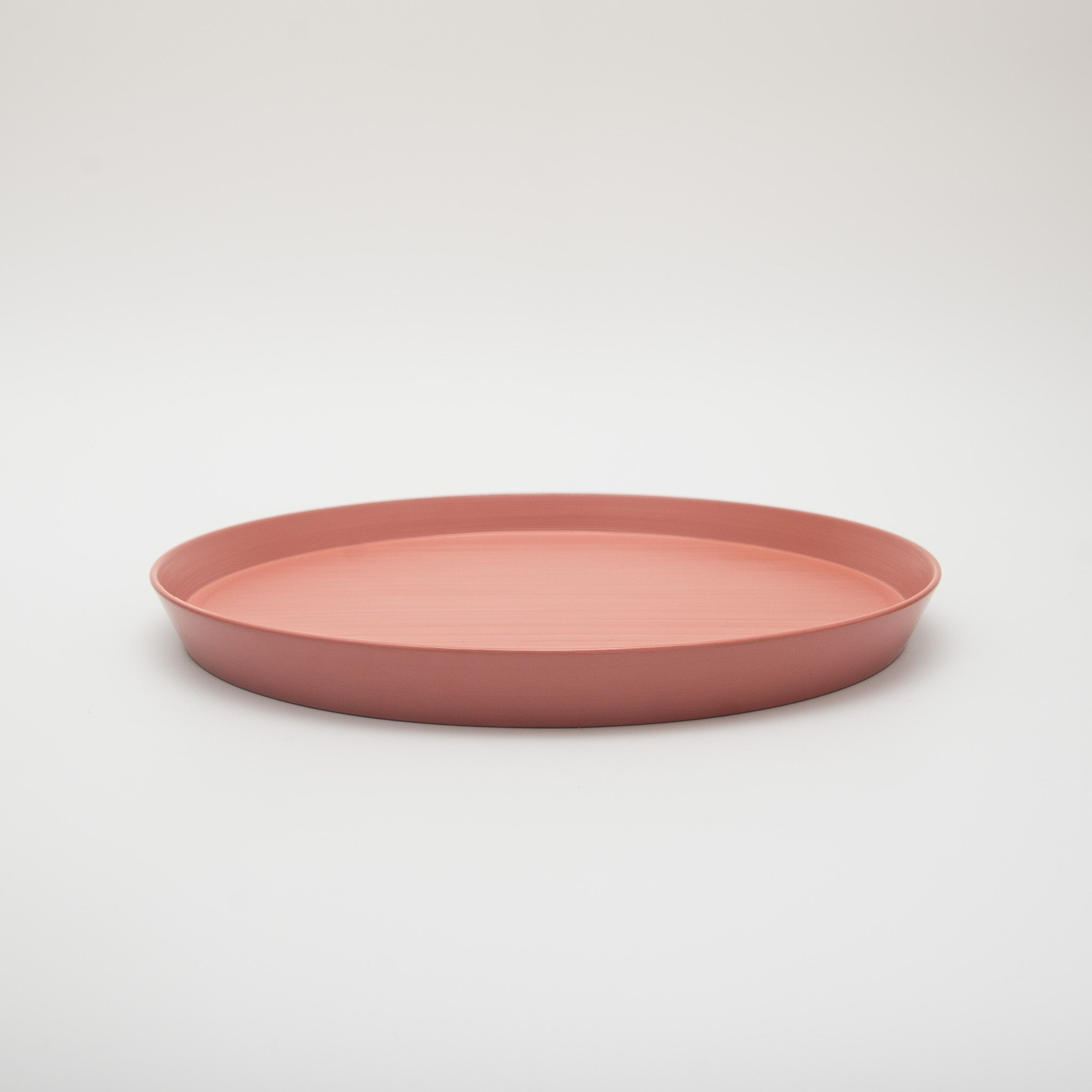 Japanese Lacquerware Urushi Plate Large Soft Blush