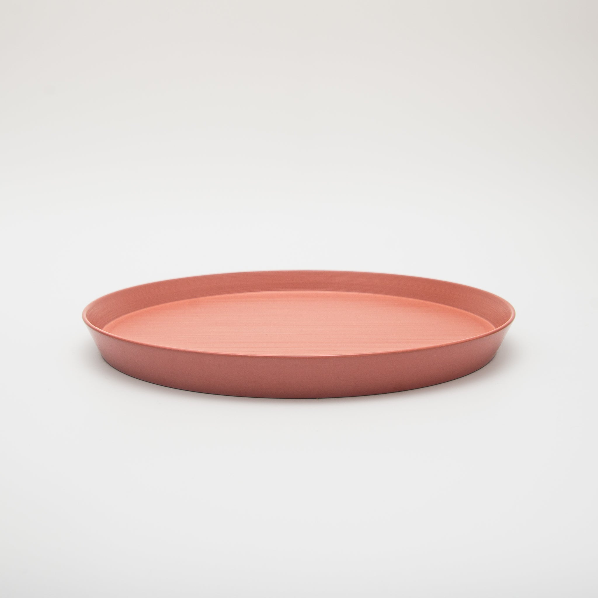 Japanese Lacquerware Urushi Plate Large Soft Blush