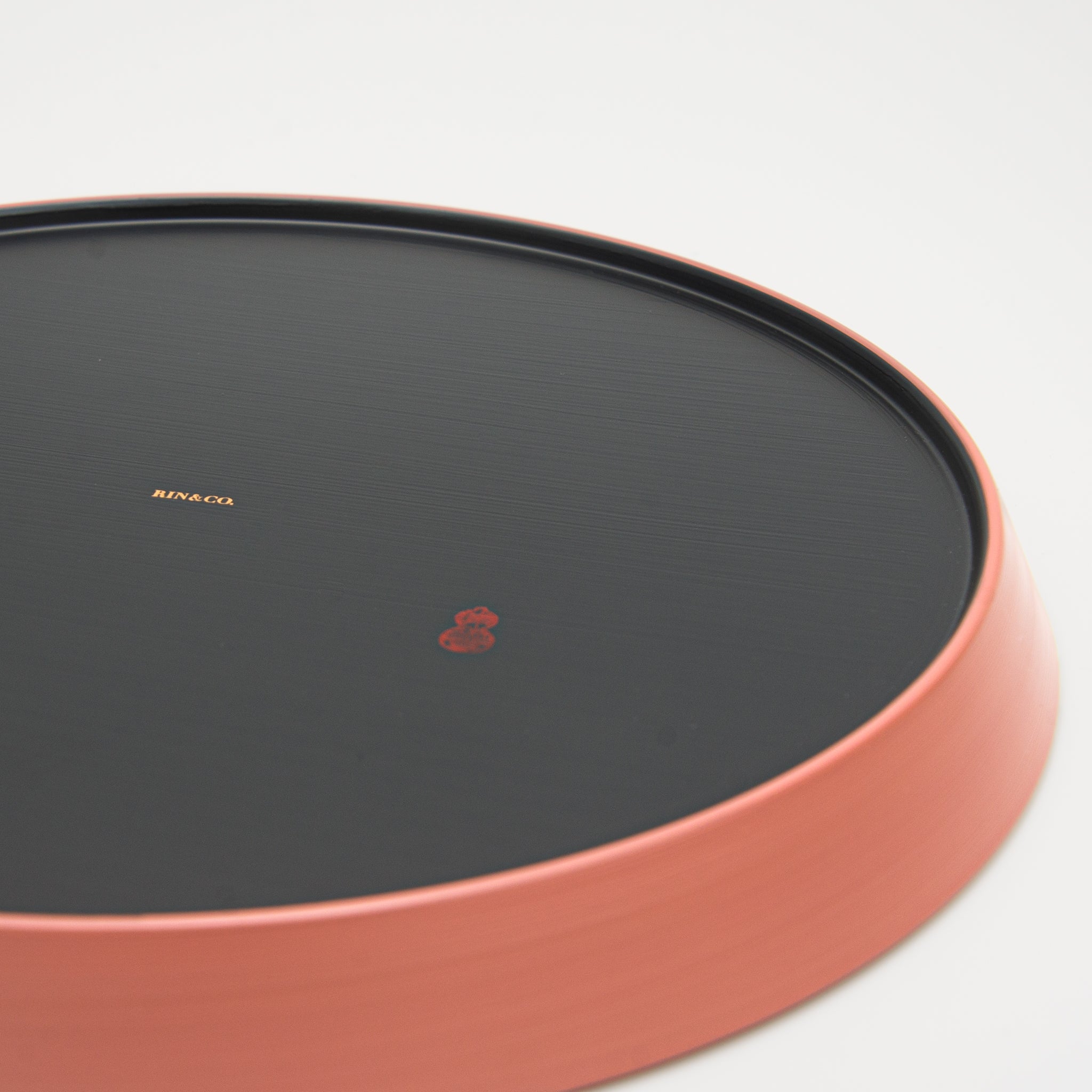 Japanese Lacquerware Urushi Plate Large Soft Blush