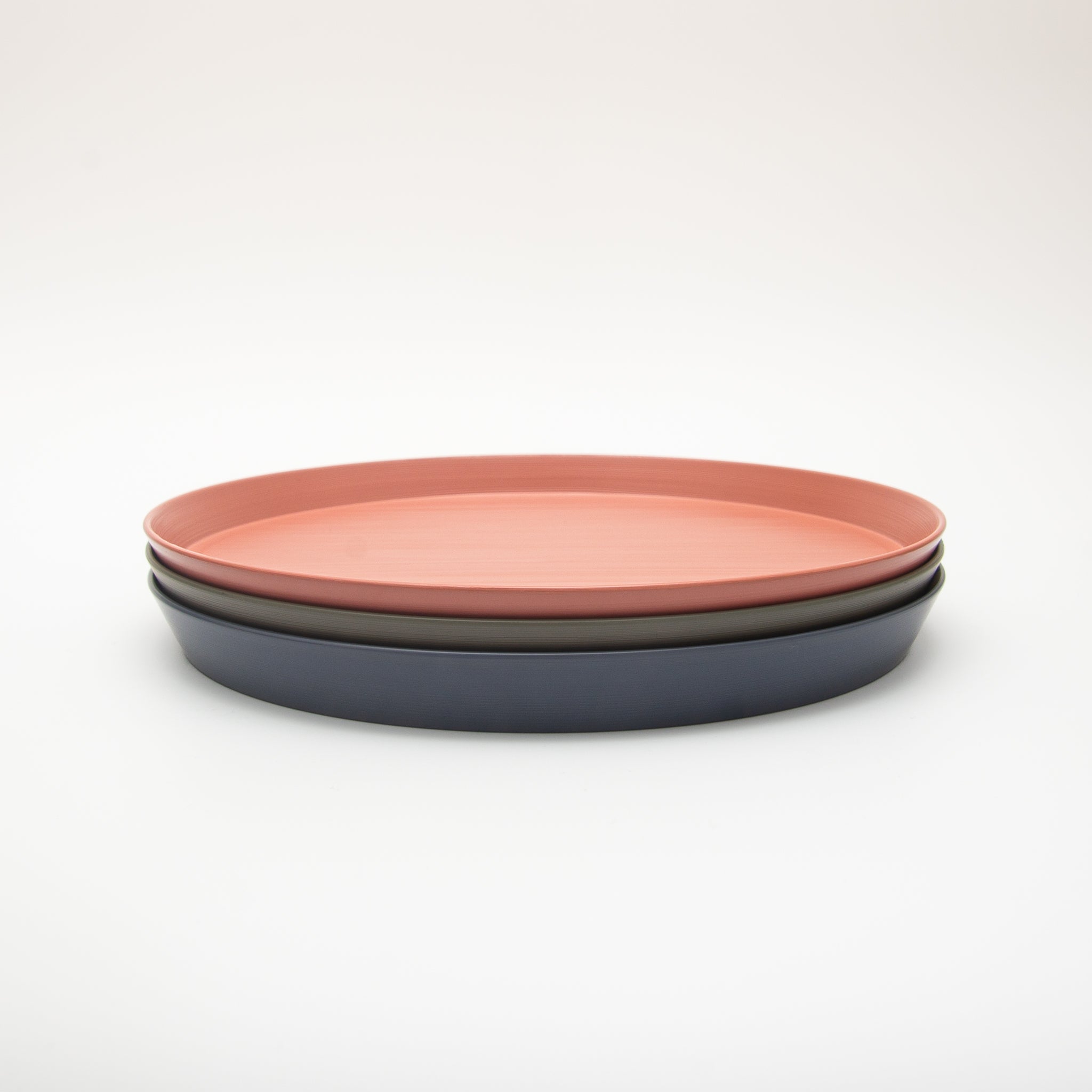 Japanese Lacquerware Urushi Plate Large Soft Blush