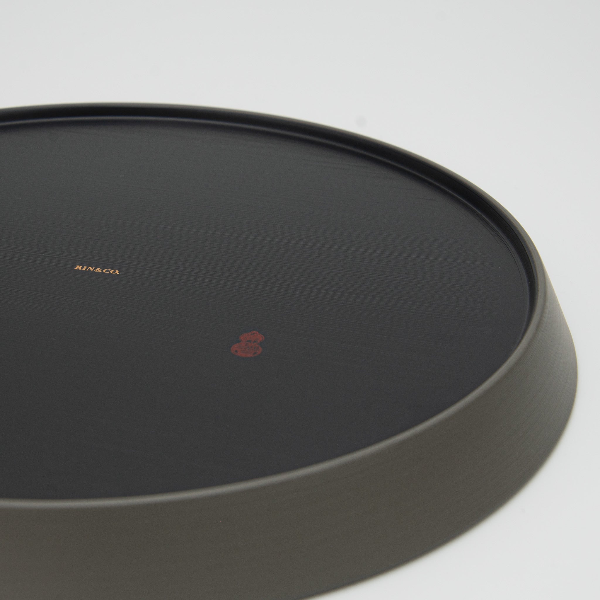 RIN&CO Lacquerware Plate Large Soft Blush Stone Beige