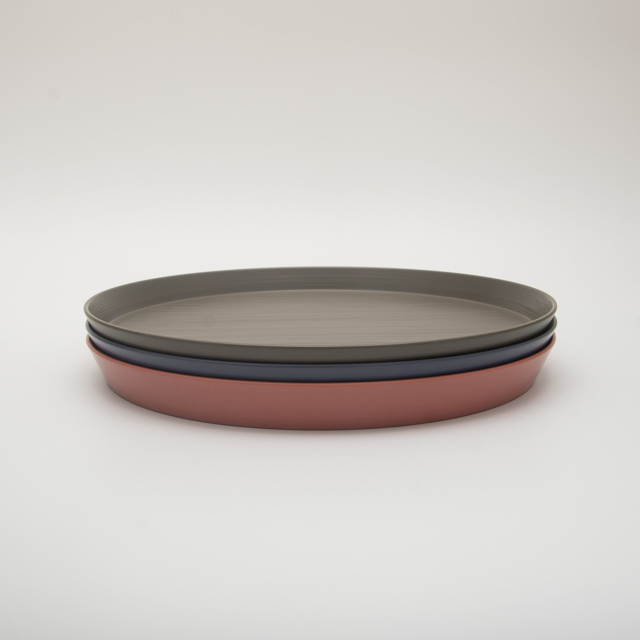 RIN&CO Lacquerware Plate Large Soft Blush Stone Beige