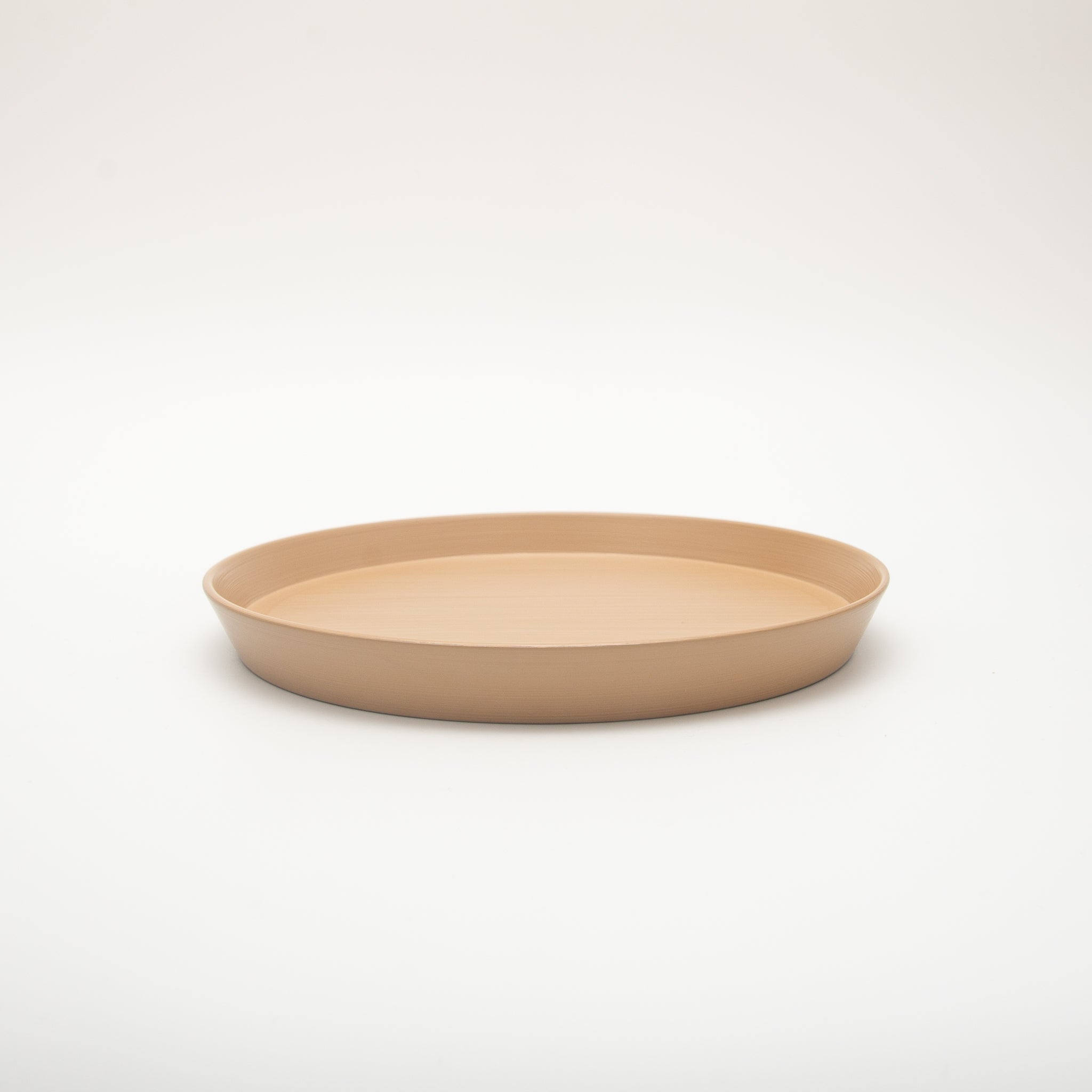 Japanese Lacquerware Urushi Plate Medium Beige