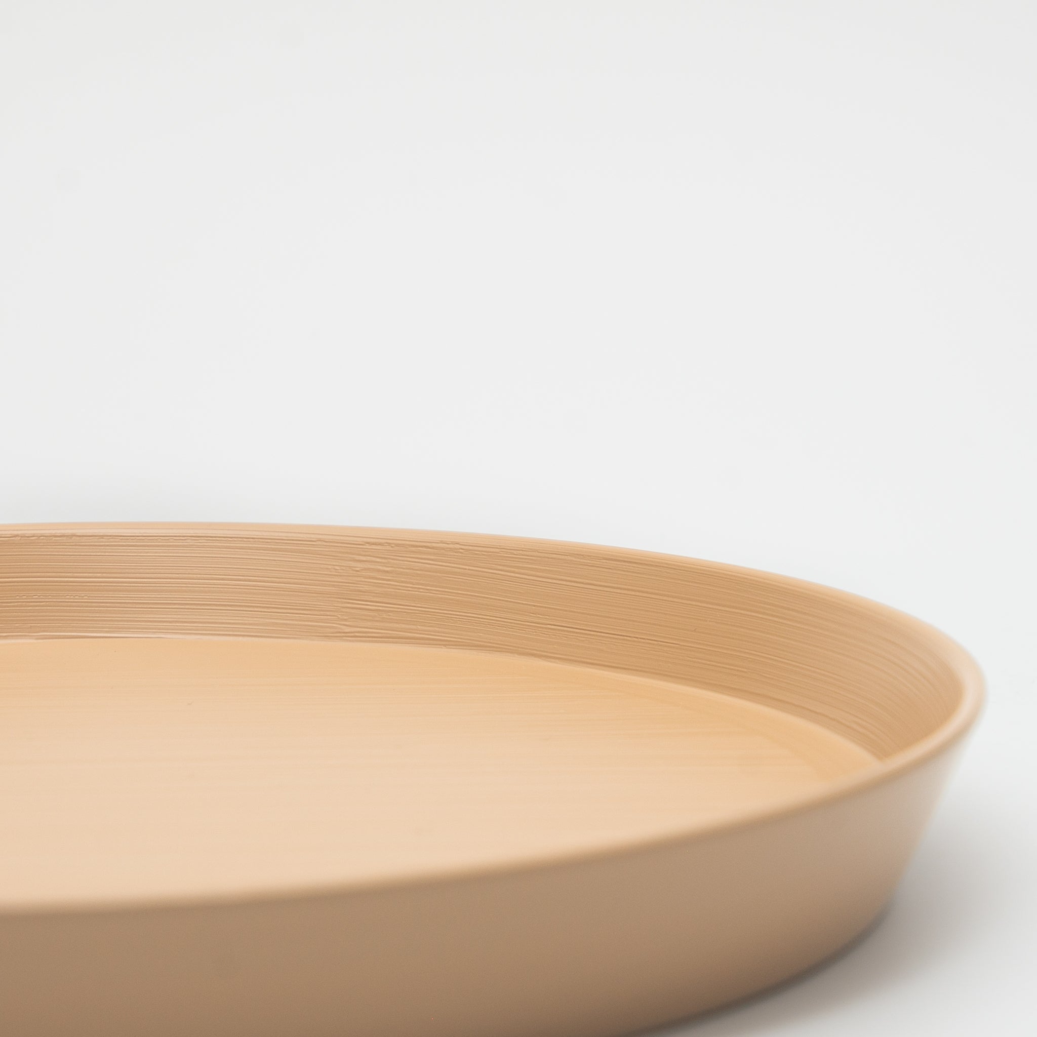 Japanese Lacquerware Urushi Plate Medium Beige