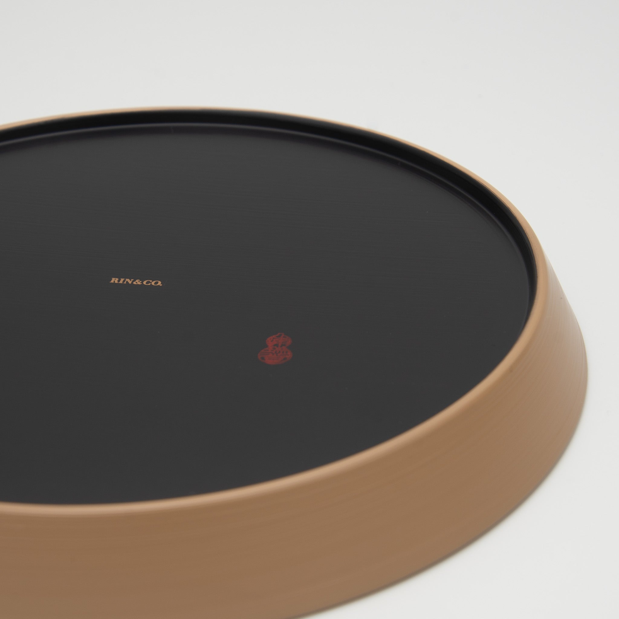 RIN&CO Lacquerware Plate Medium Beige