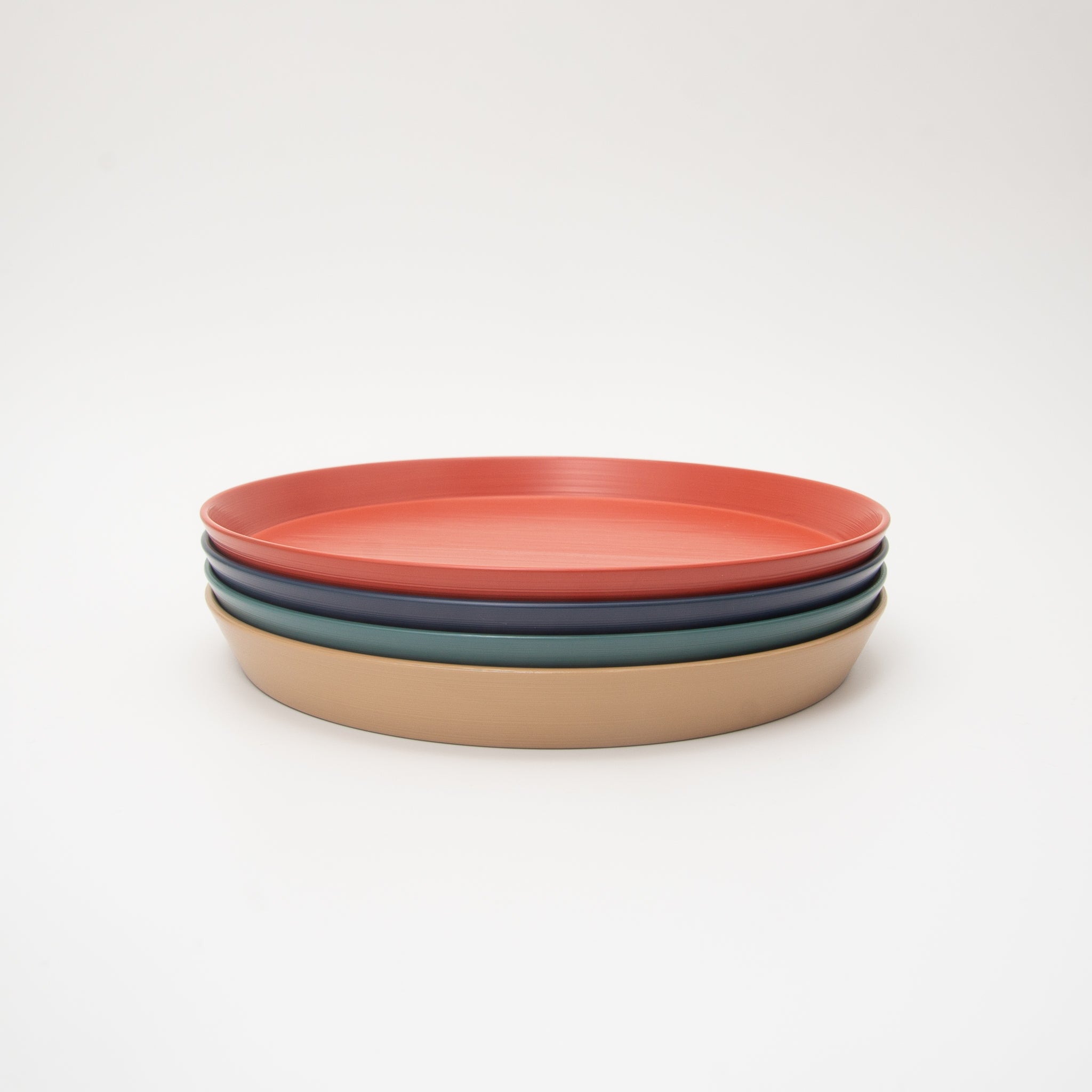 Japanese Lacquerware Urushi Plate Medium Coral Pink