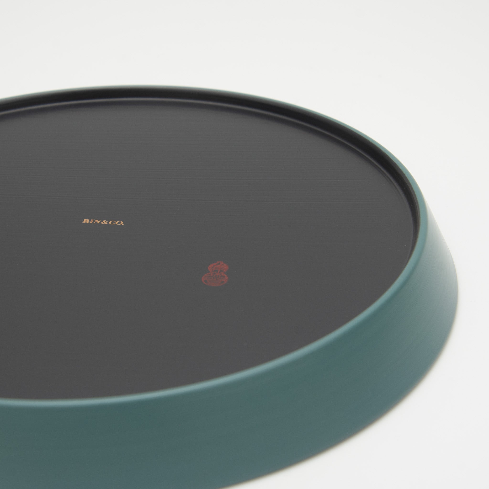RIN&CO Lacquerware Plate Medium Sage Green