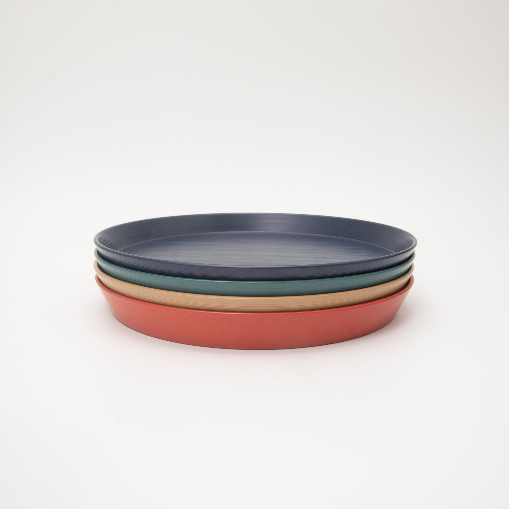 Japanese Lacquerware Urushi Plate Medium Slate Blue