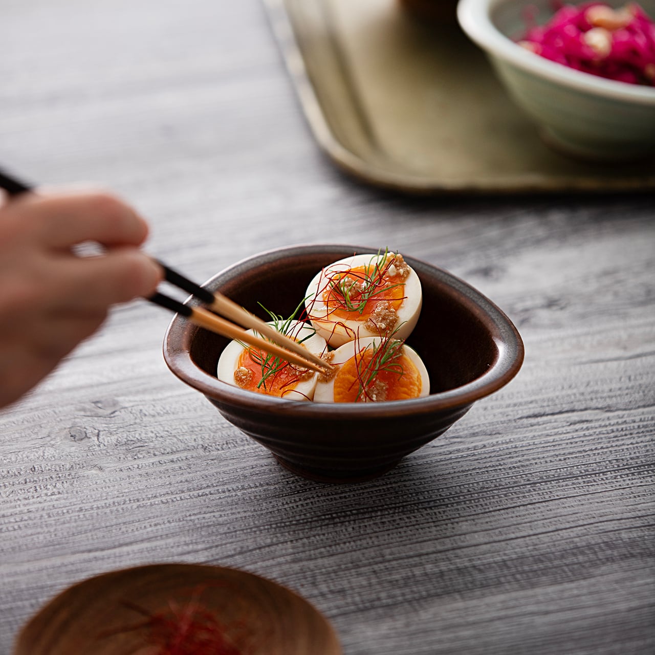 Seto Ware Kari Bowl Small Red Bean