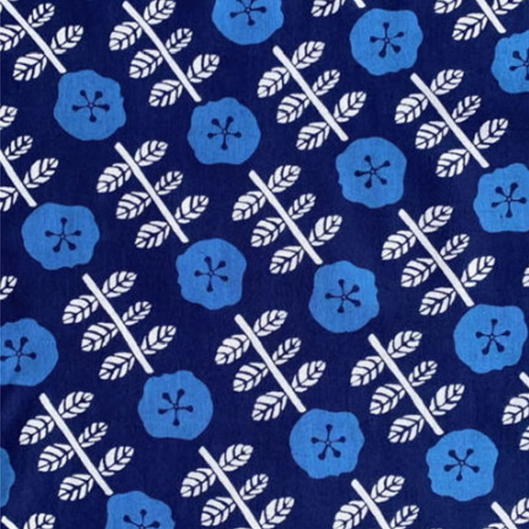 Tenugui – Three-Color: Indigo Flower
