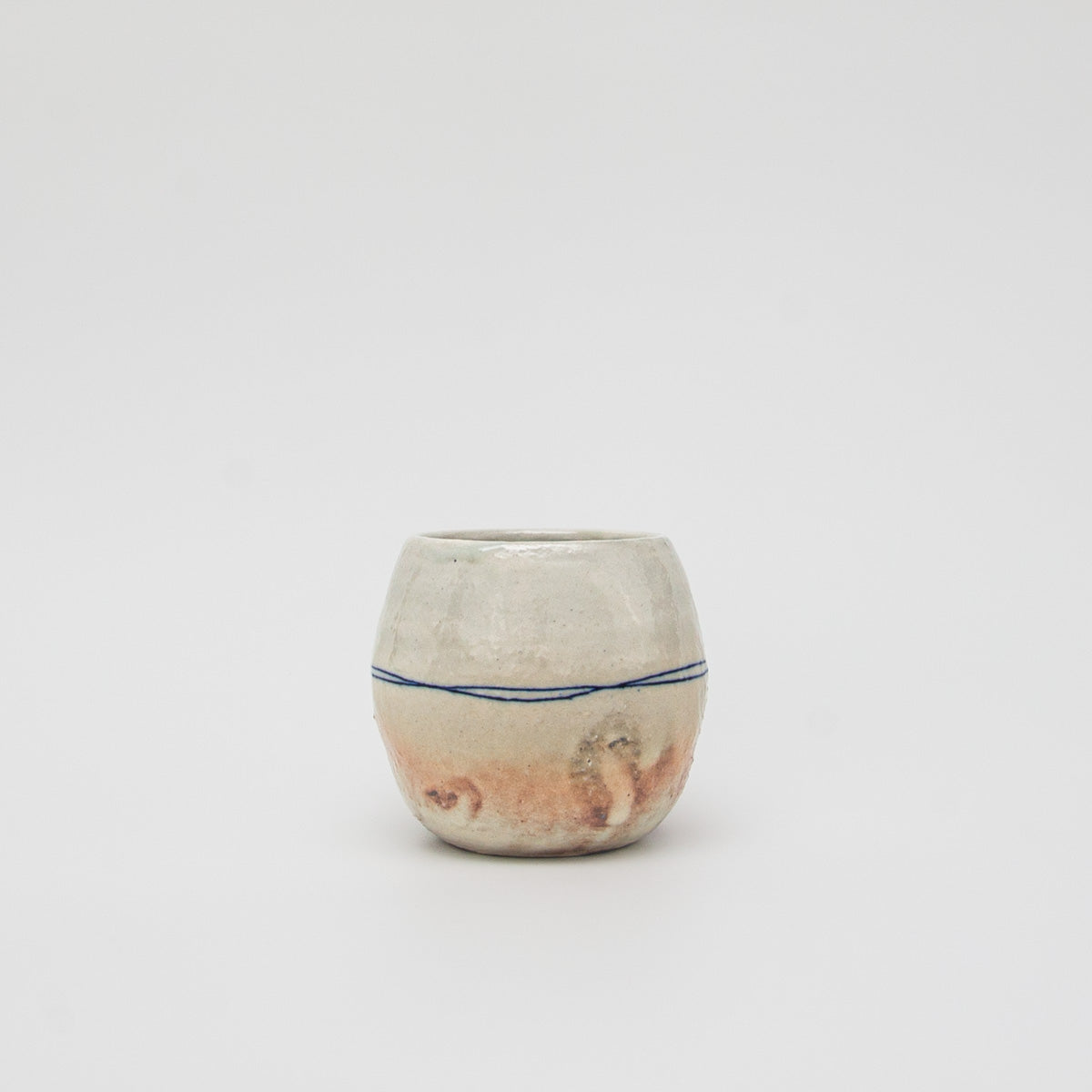 Shigaraki Ware Gosu Line Egg-shaped Cup