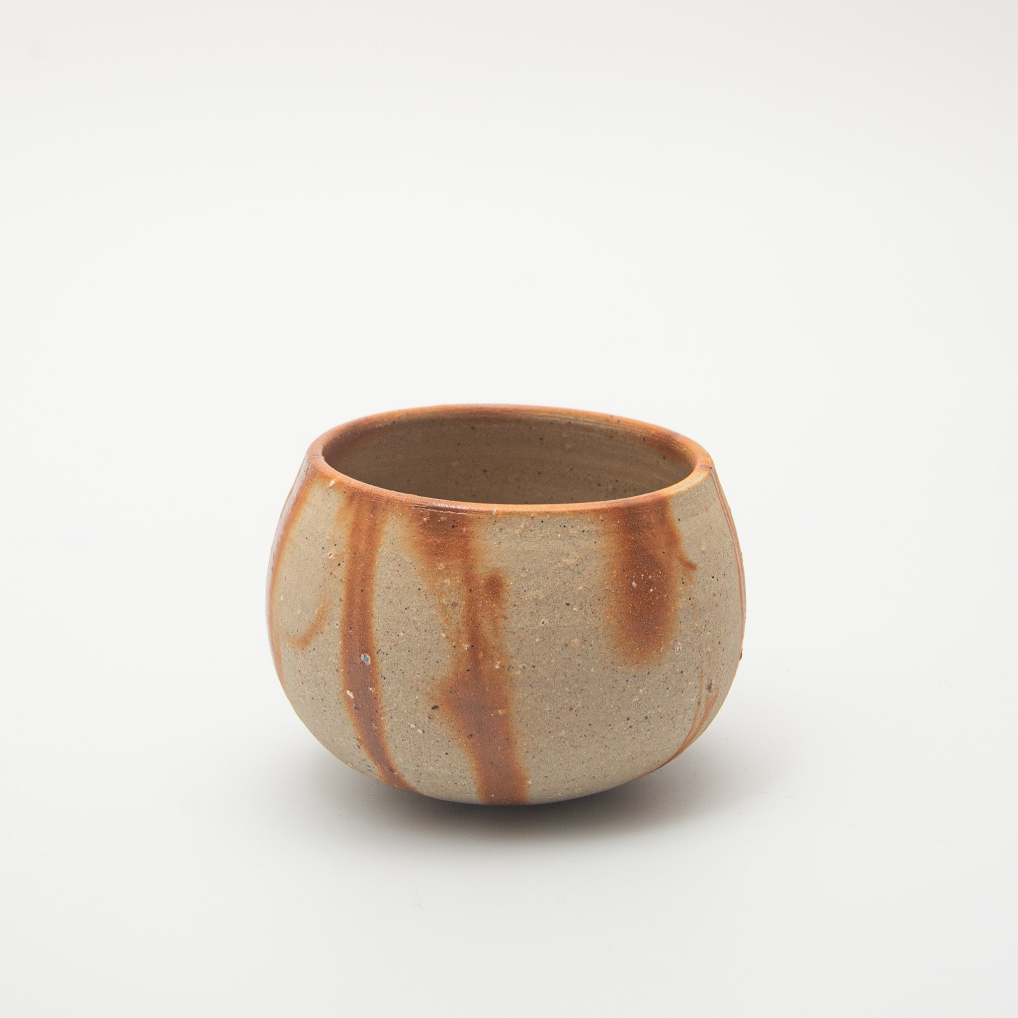 Limited Release: Bizen Pottery CoroCoro Sake Cup - White Hidasuki