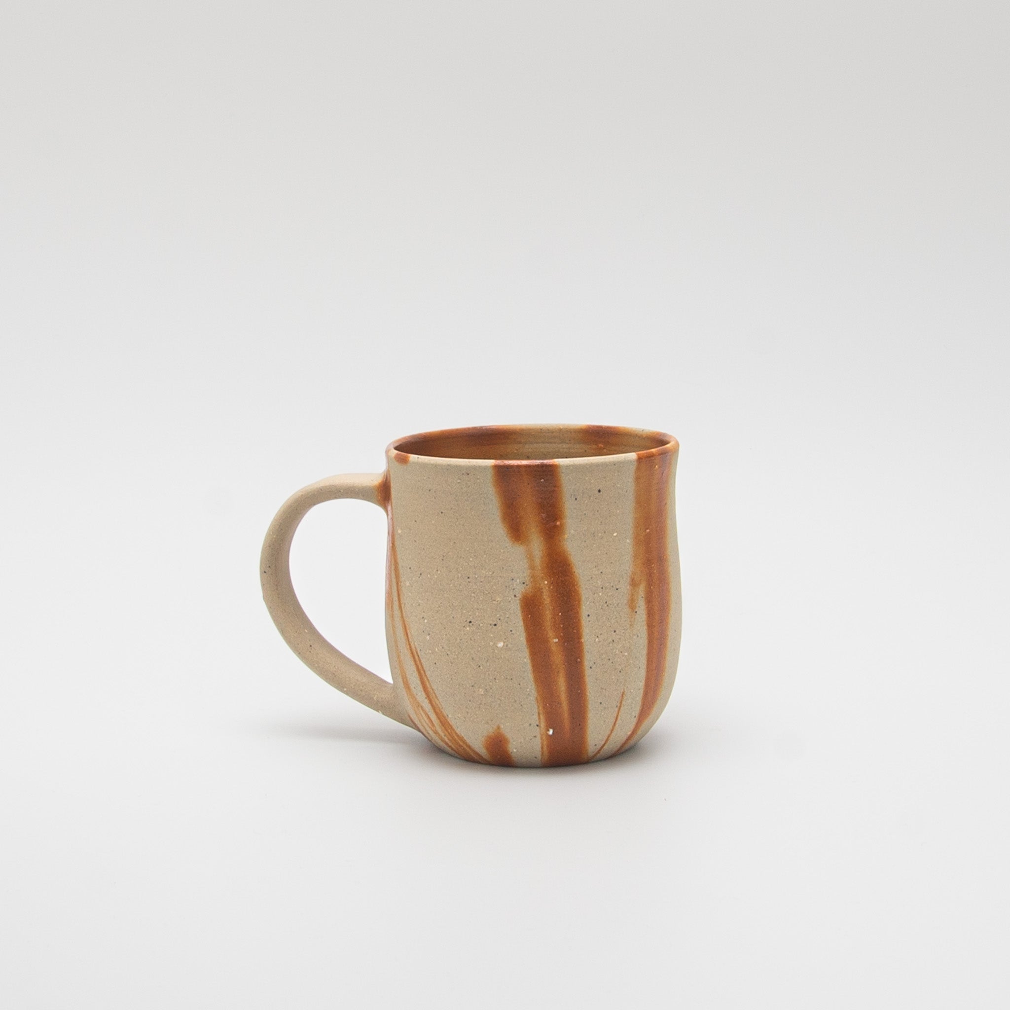 Bizen Pottery Regular Mug - White Hidasuki