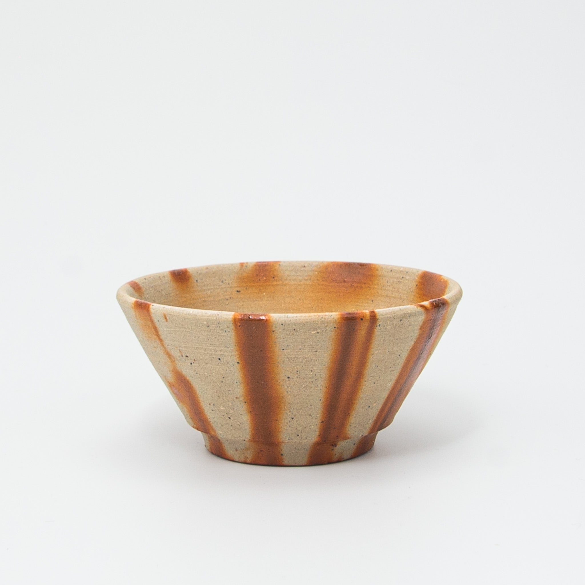 Bizen Pottery Sakazuki Sake Cup - White Hidasuki
