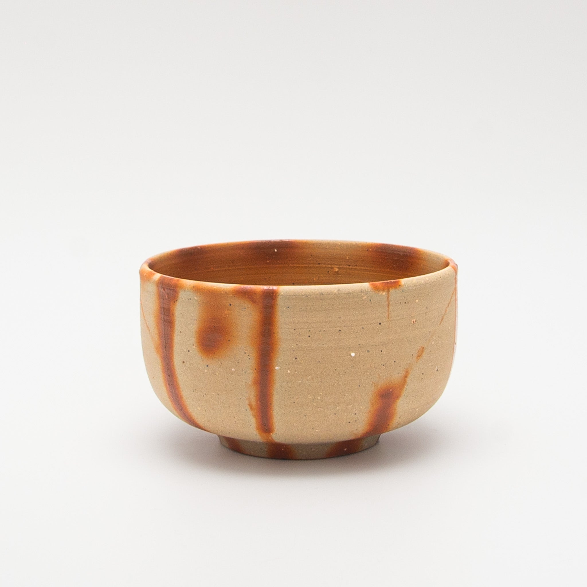 Bizen Pottery Matcha Bowl - White Hidasuki