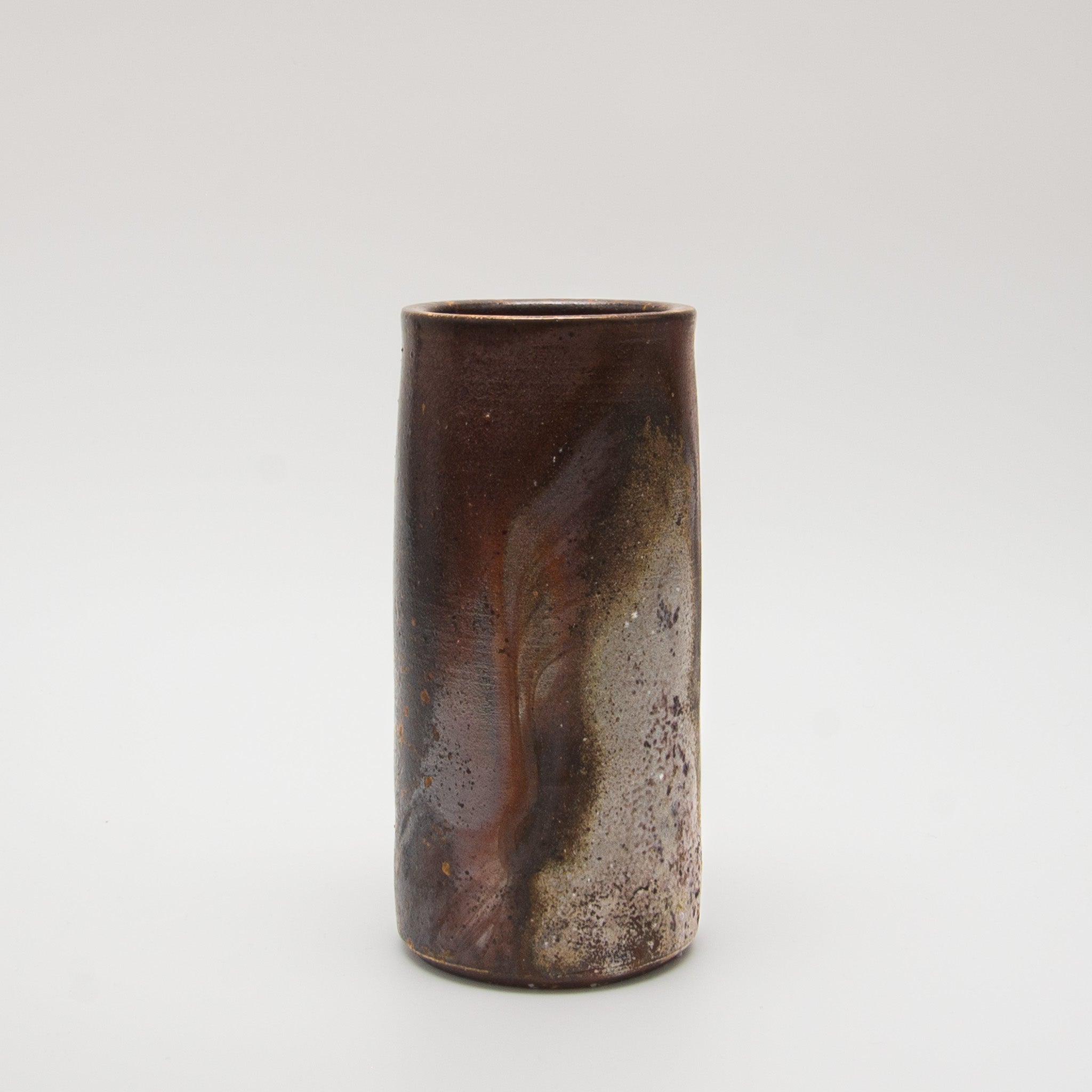 Bizen Pottery Tsutsu Vase - Goma