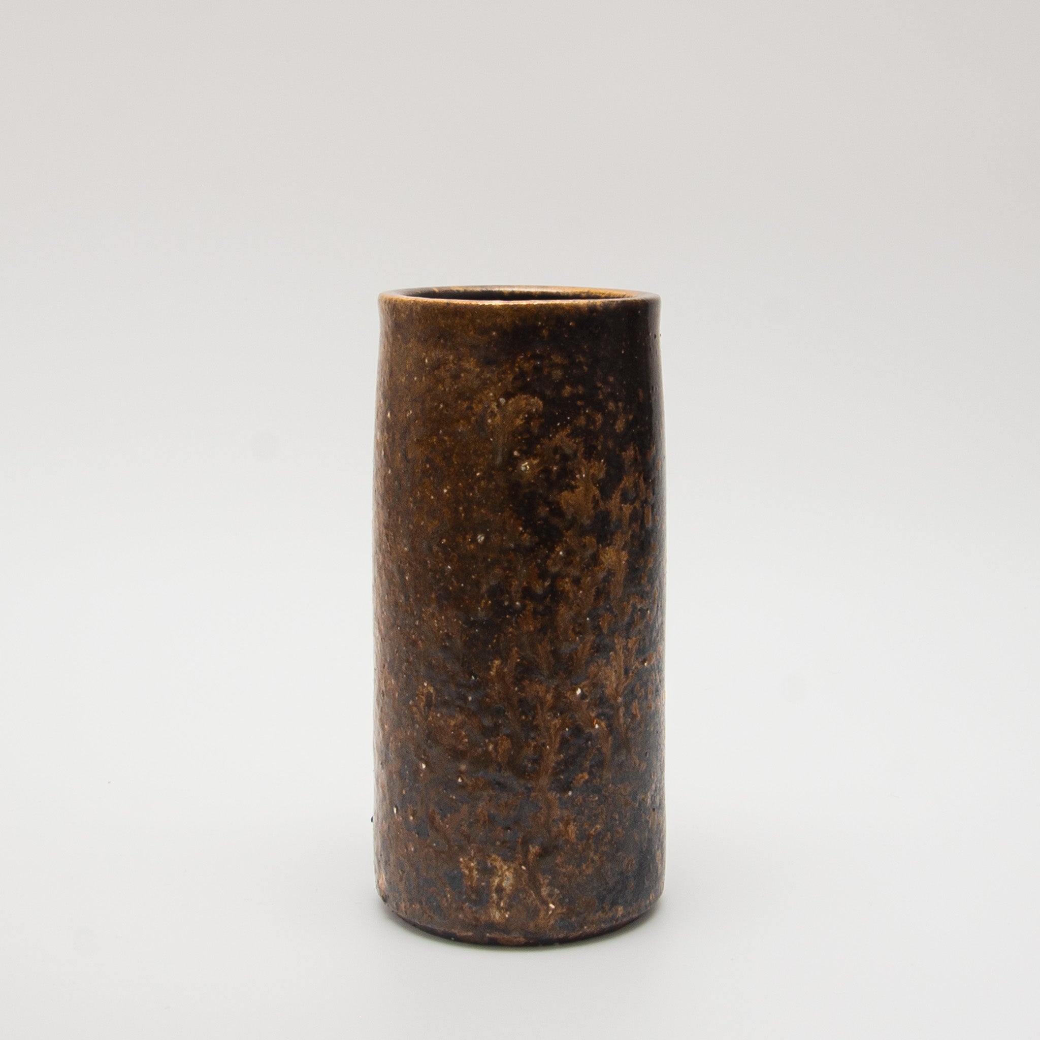 Bizen Pottery Tsutsu Vase - Goma