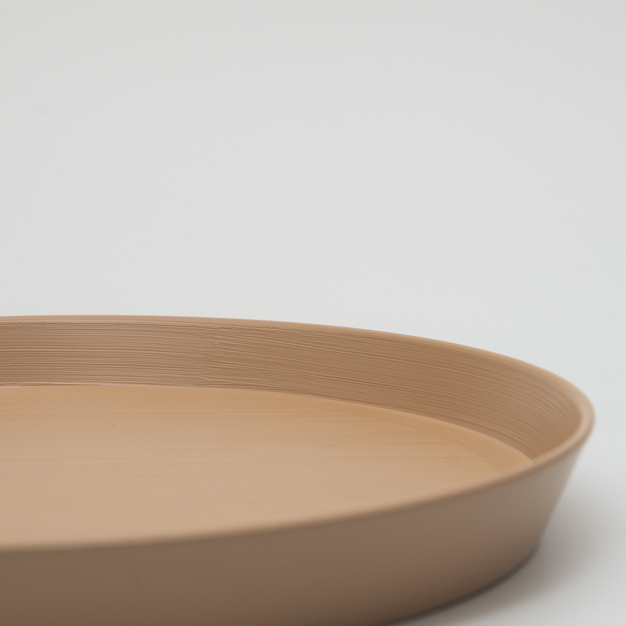 RIN&CO Lacquerware Plate Medium Beige
