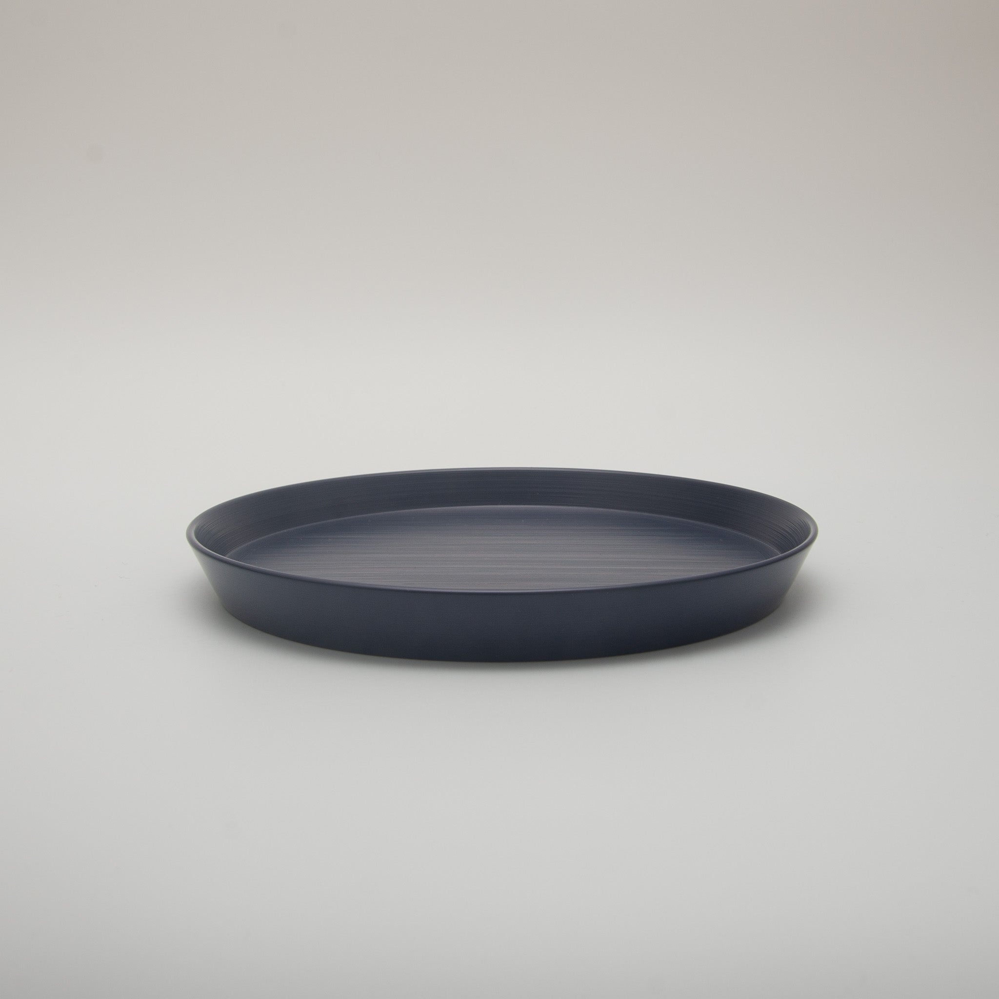RIN&CO Lacquerware Plate Medium Slate Blue